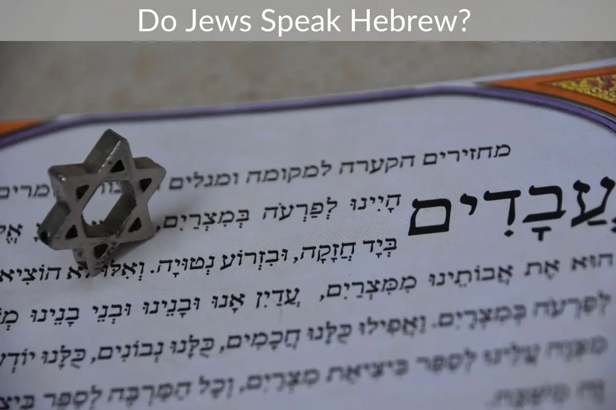 Do Jews Speak Hebrew?